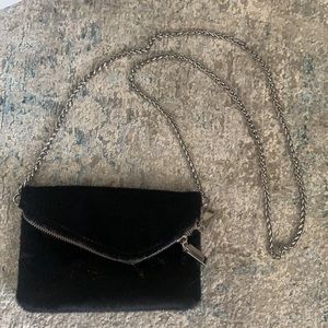 free people faux fur handbag/clutch